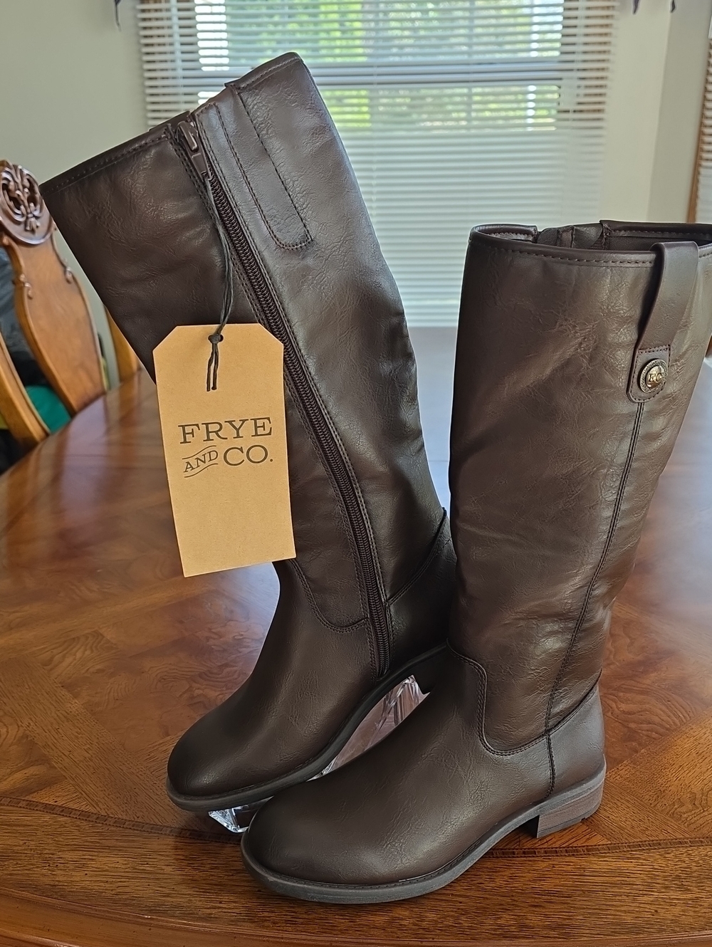 Frye And Co. Charlize Tall Riding Boots Dark Brown Women's Size 7M - NEW